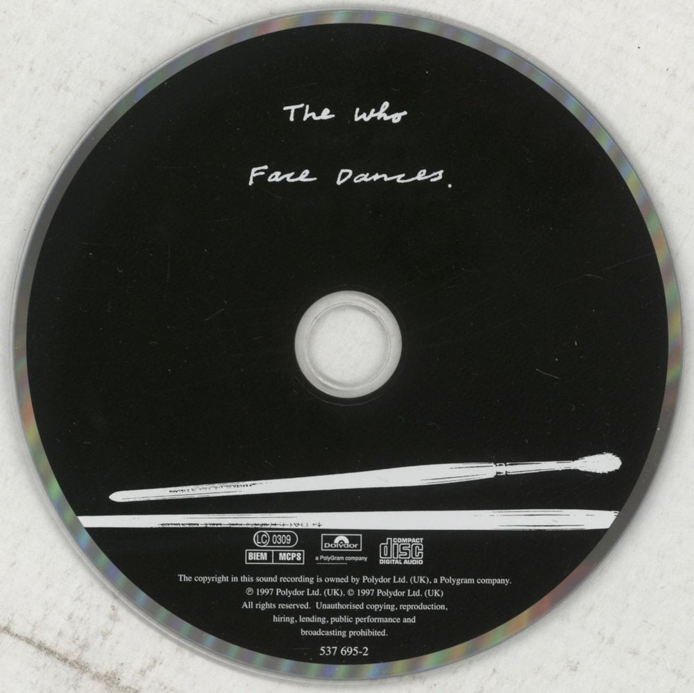 The Who Face Dances - Remastered UK CD album (CDLP) WHOCDFA85636