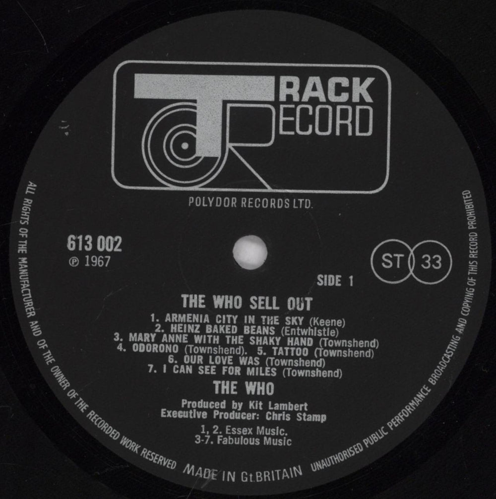 The Who Sell Out + Poster UK vinyl LP album (LP record) WHOLPSE531494