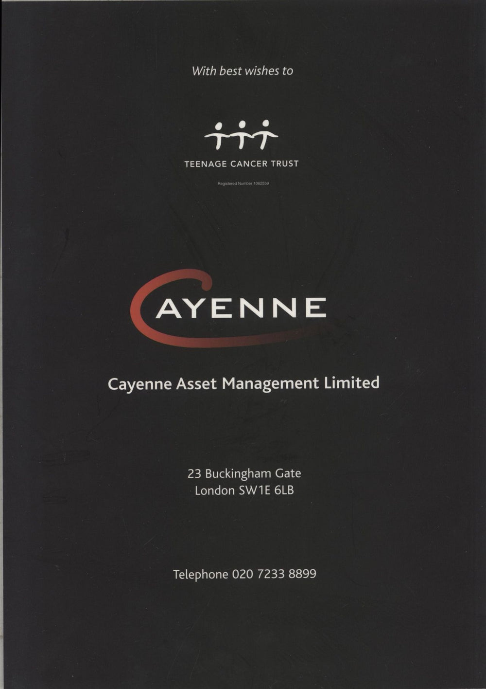 The Who Teenage Cancer Trust 2007 UK tour programme