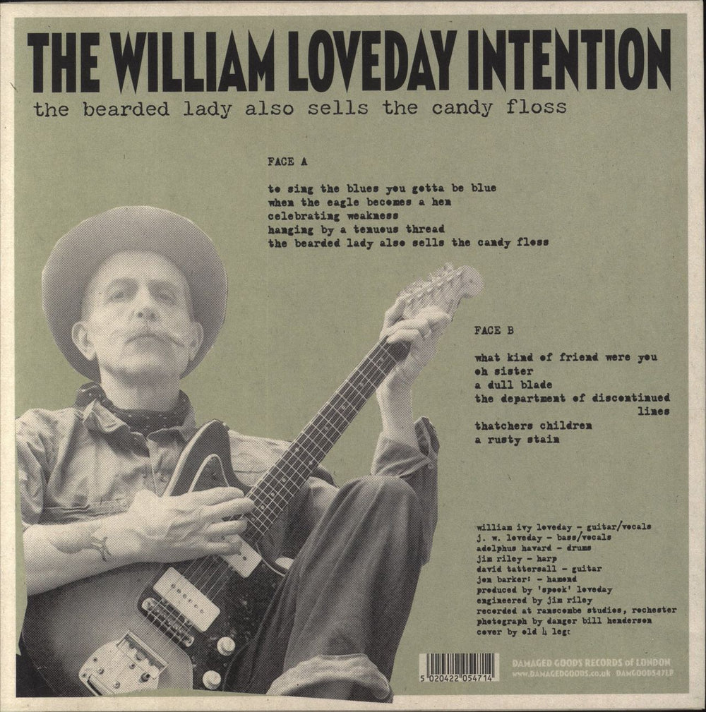 The William Loveday Intention The Bearded Lady Also Sells The Candy Floss UK vinyl LP album (LP record) 5020422054714