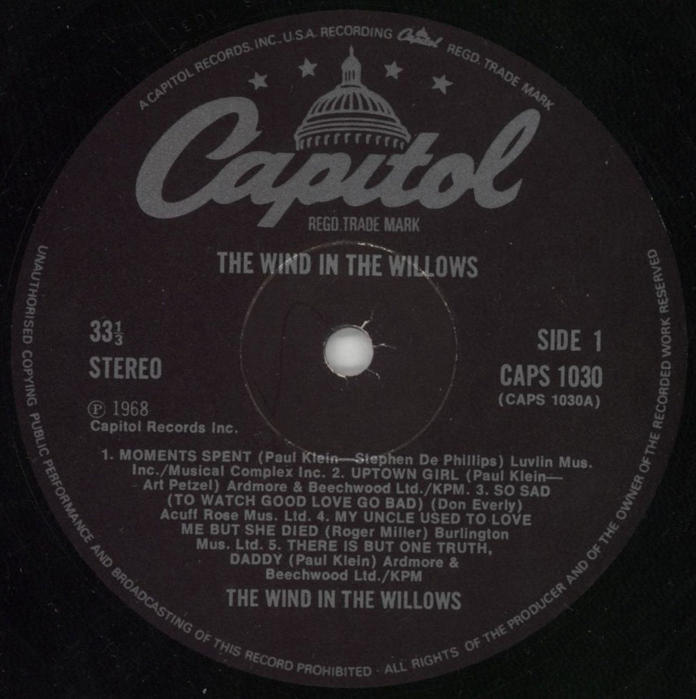 The Wind In The Willows The Wind In The Willows - EX UK vinyl LP album (LP record) WTWLPTH849464