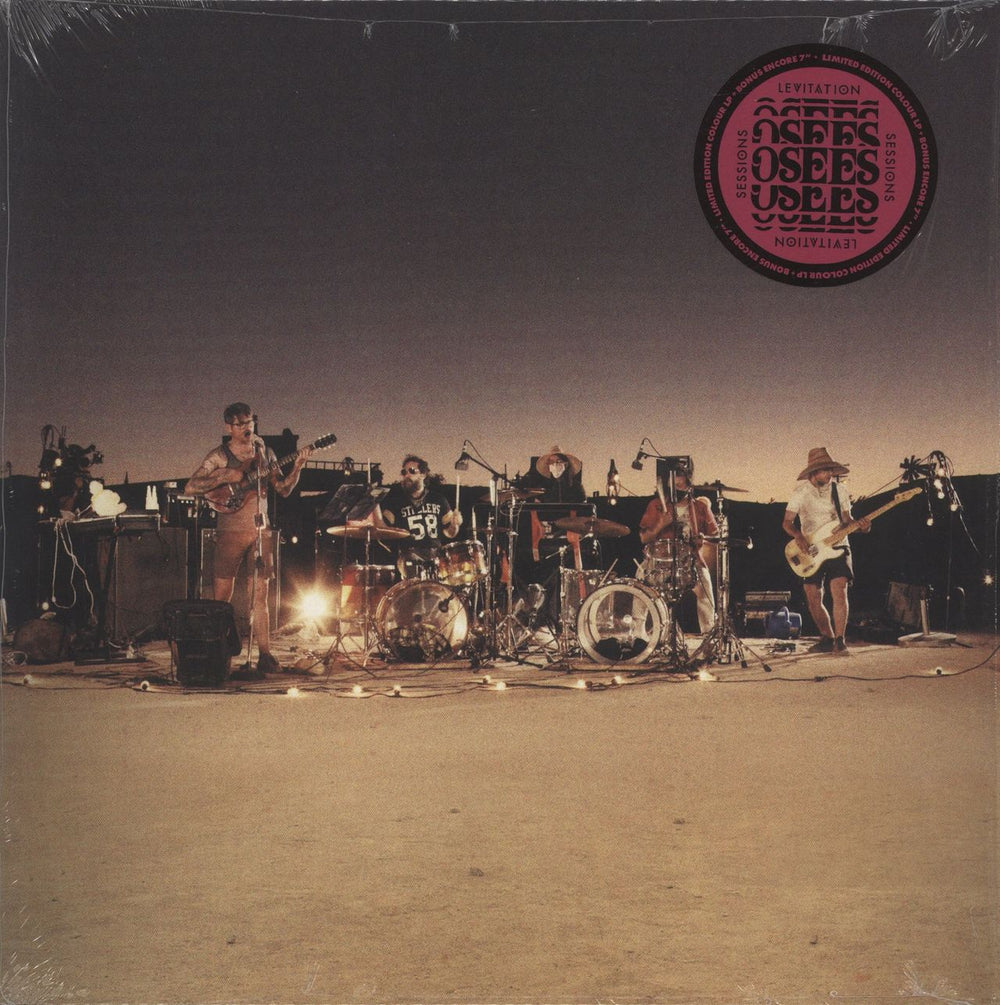 Thee Oh Sees Levitation Sessions - Pink & Black Swirl Vinyl + 7" UK vinyl LP album (LP record) RVRB-037