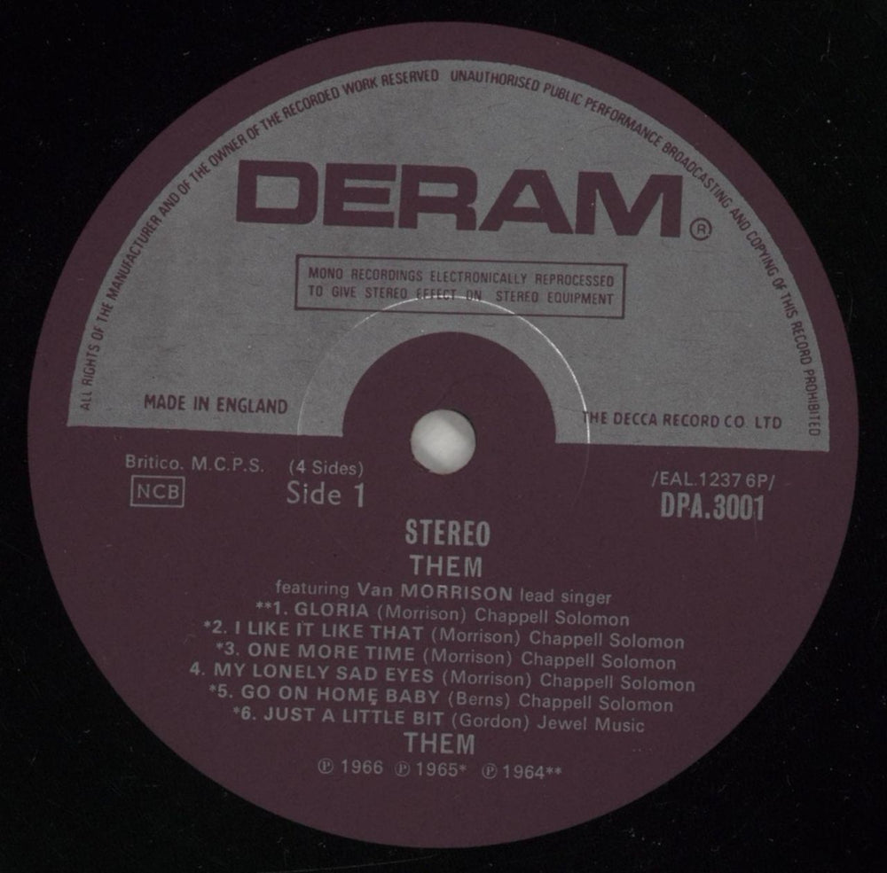 Them Them Featuring Van Morrison - EX UK 2-LP vinyl record set (Double LP Album) T-M2LTH700565