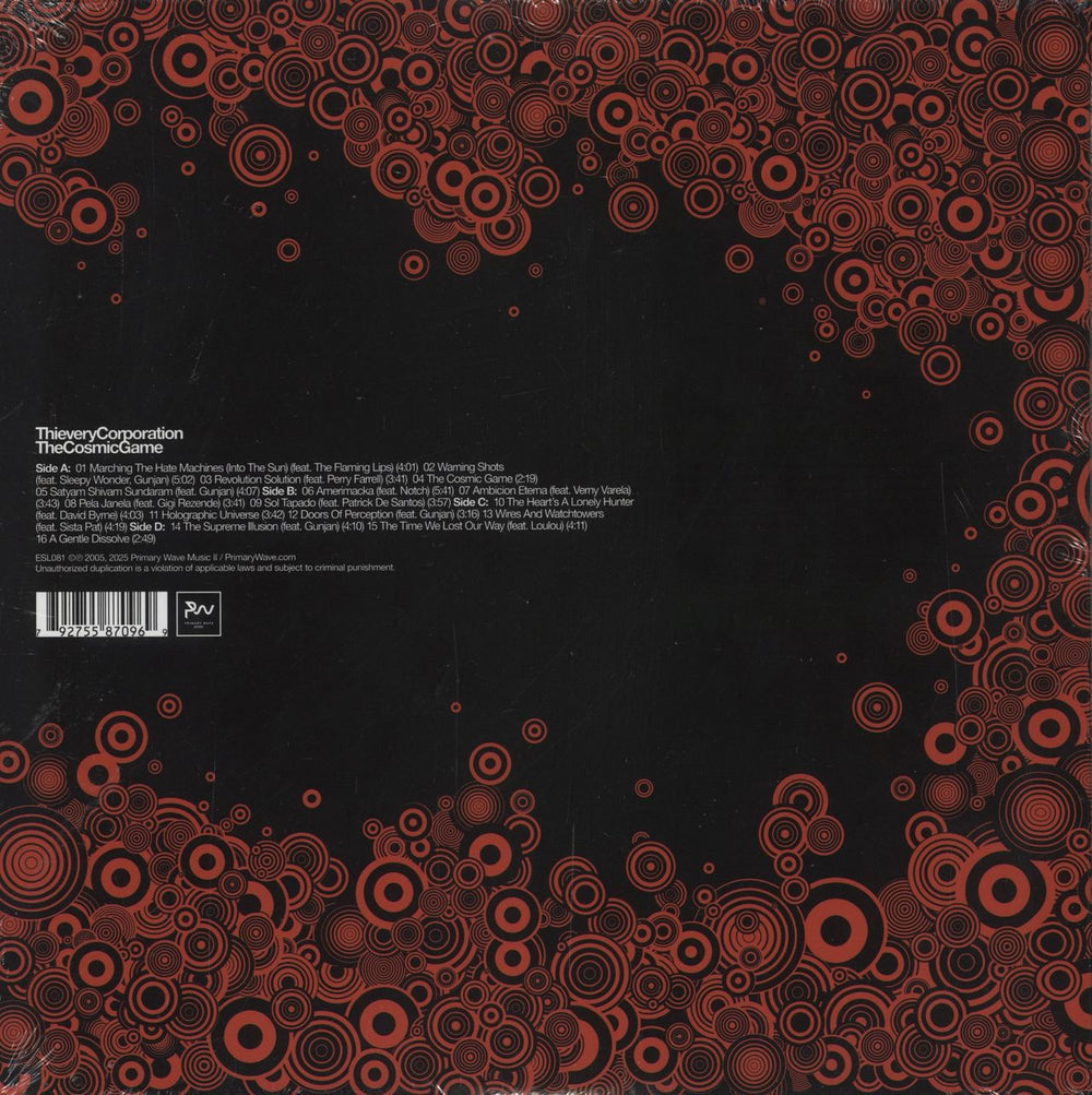 Thievery Corporation The Cosmic Game - 20th Anniversary Edition - Sealed US 2-LP vinyl record set (Double LP Album) 792755870969