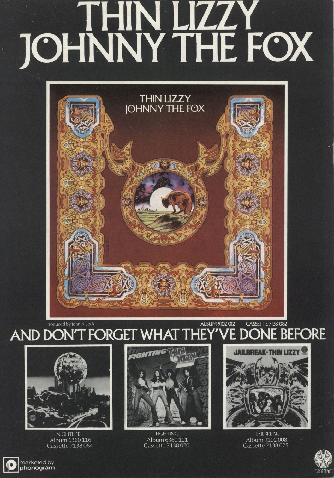 Thin Lizzy Official Tour Programme UK tour programme 042288733027