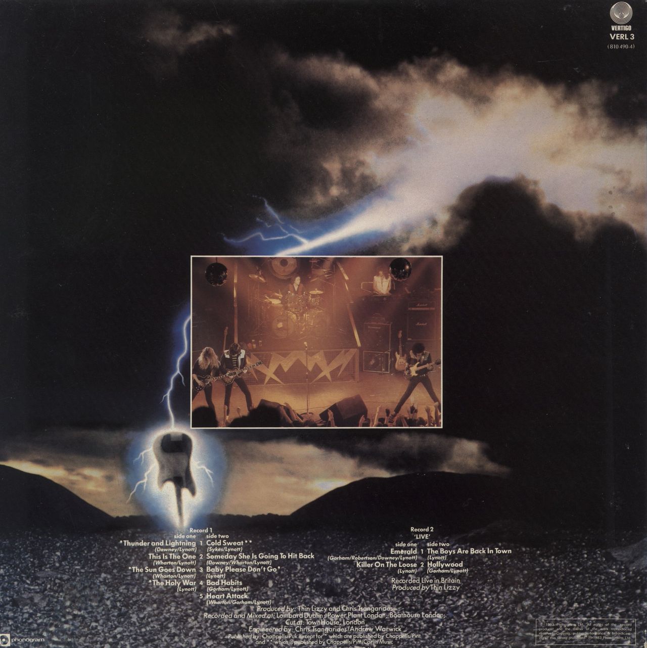 Thin Lizzy Thunder And Lightning + EP - EX UK 2-LP vinyl record set (Double LP Album)