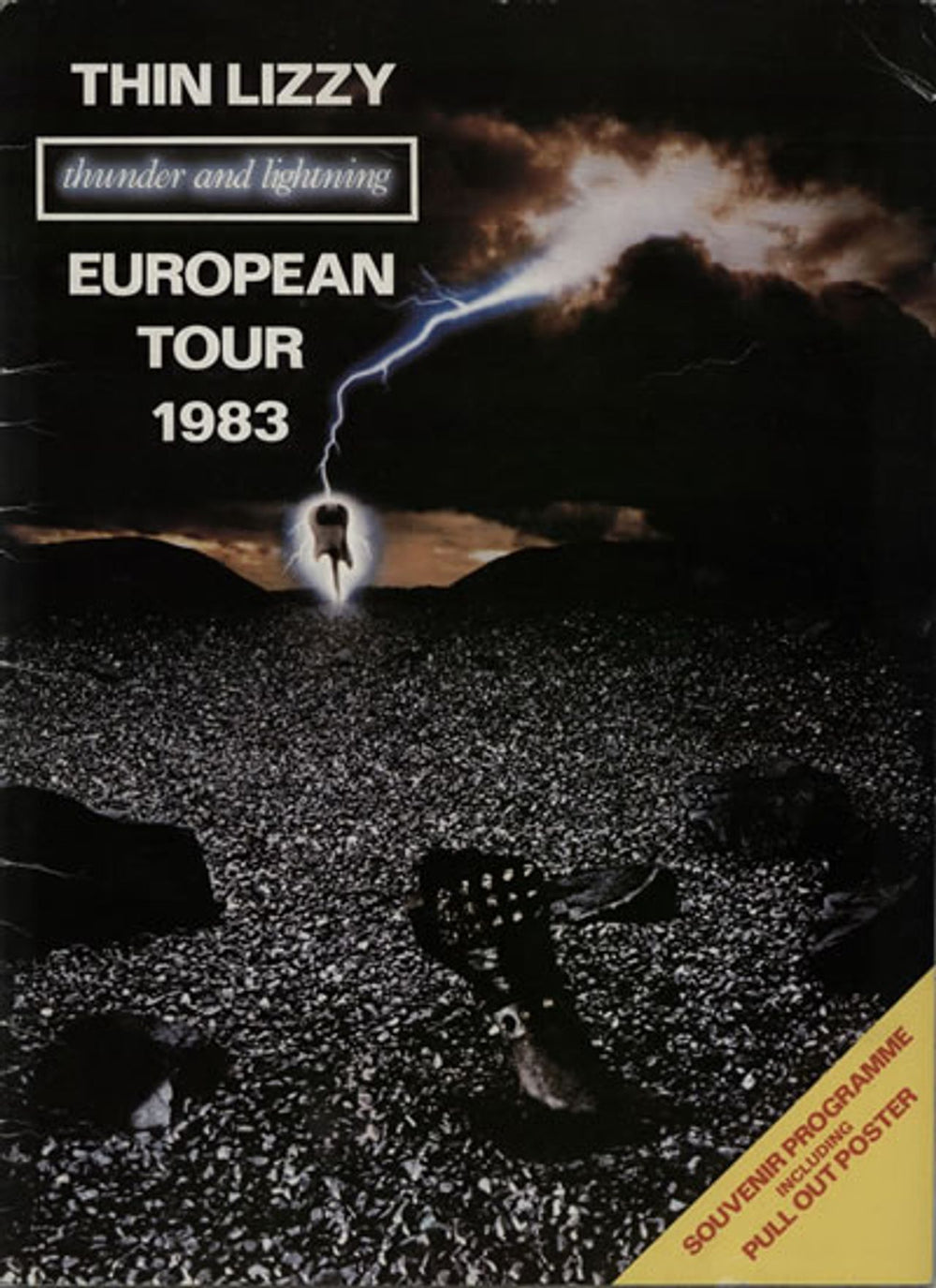 Thin Lizzy Thunder And Lightning UK tour programme TOUR PROGRAMME