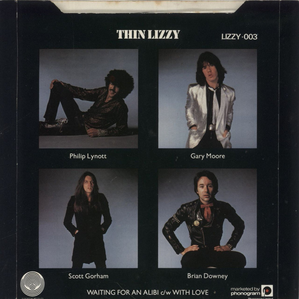 Thin Lizzy Waiting For An Alibi - P/S + Insert - Jukebox UK 7" vinyl single (7 inch record / 45)