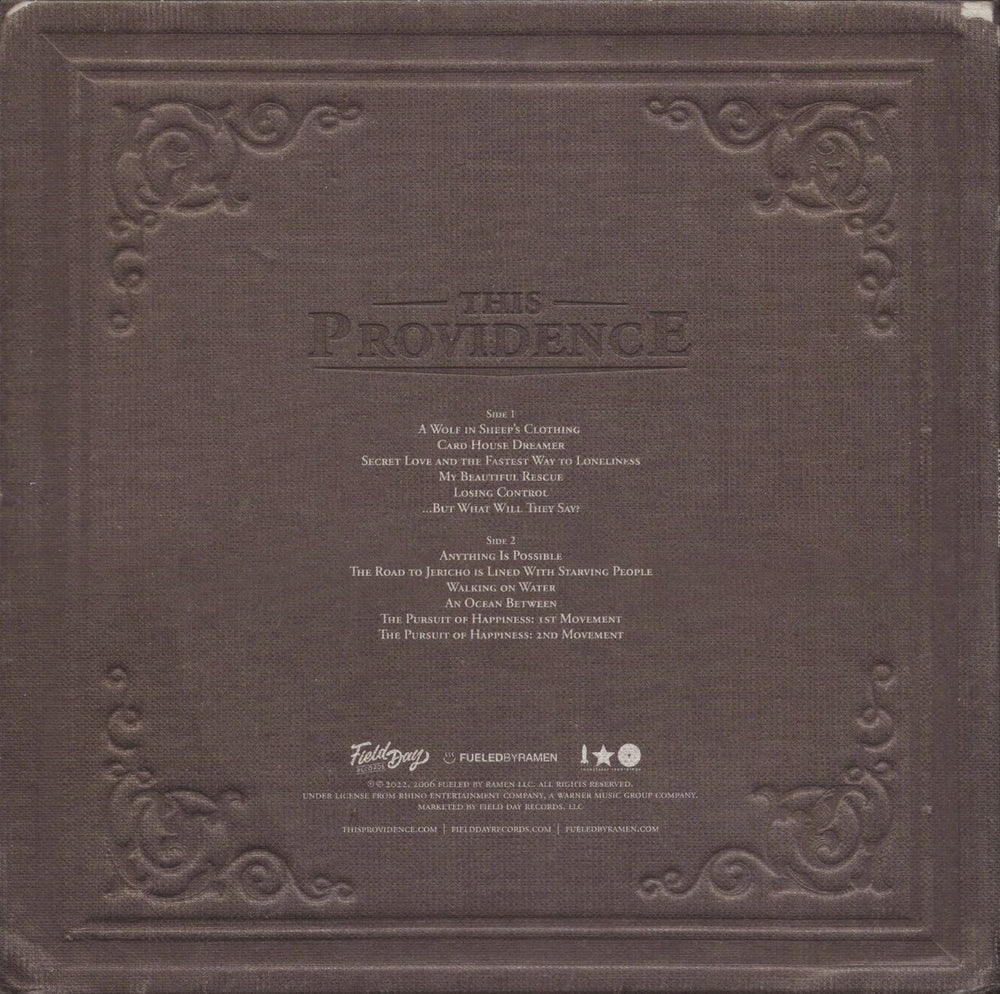 This Providence This Providence - Coke Bottle Clear With Green & Brown Splatter Vinyl US vinyl LP album (LP record)