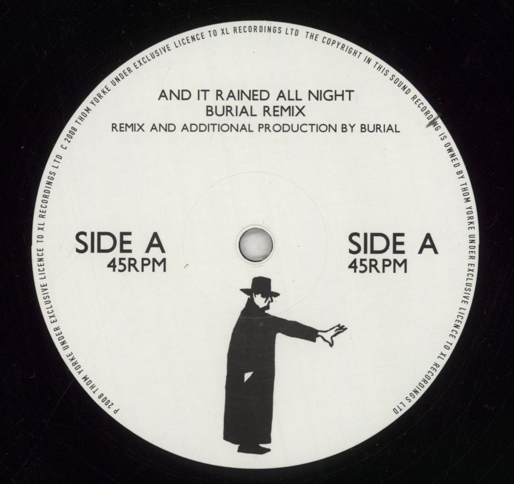 Thom Yorke And It Rained All Night - EX UK 12" vinyl single (12 inch record / Maxi-single) UJ412AN442407