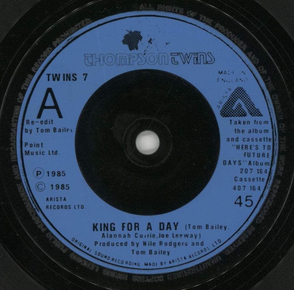 Thompson Twins King For A Day UK 7" vinyl single (7 inch record / 45) TWI07KI521534