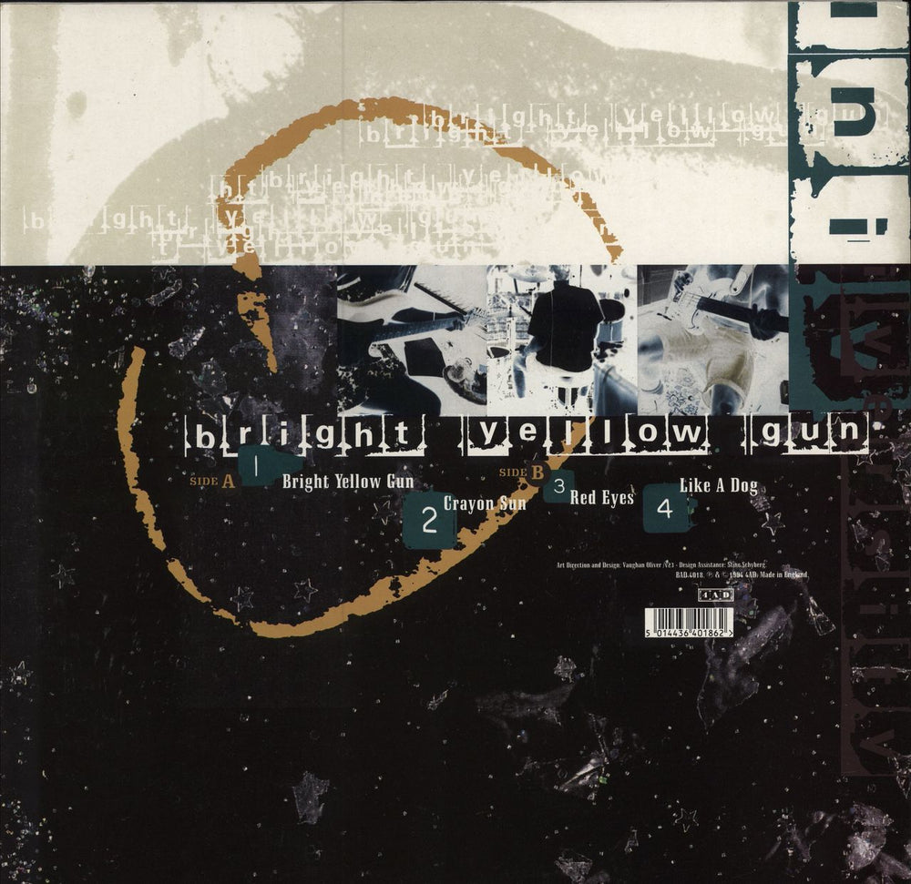 Throwing Muses Bright Yellow Gun UK 12" vinyl single (12 inch record / Maxi-single) 5014436401862