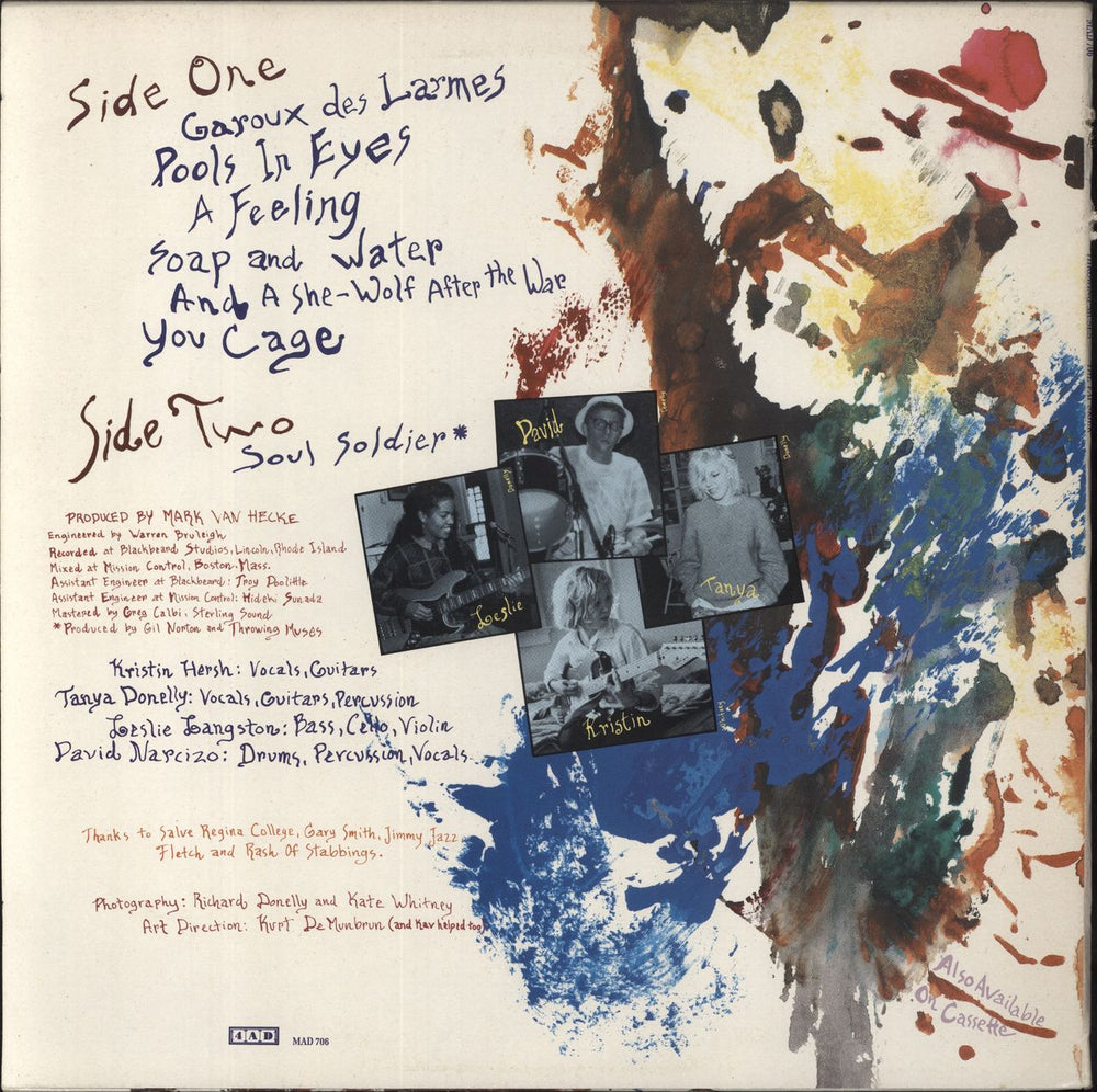 Throwing Muses The Fat Skier - EX UK vinyl LP album (LP record)