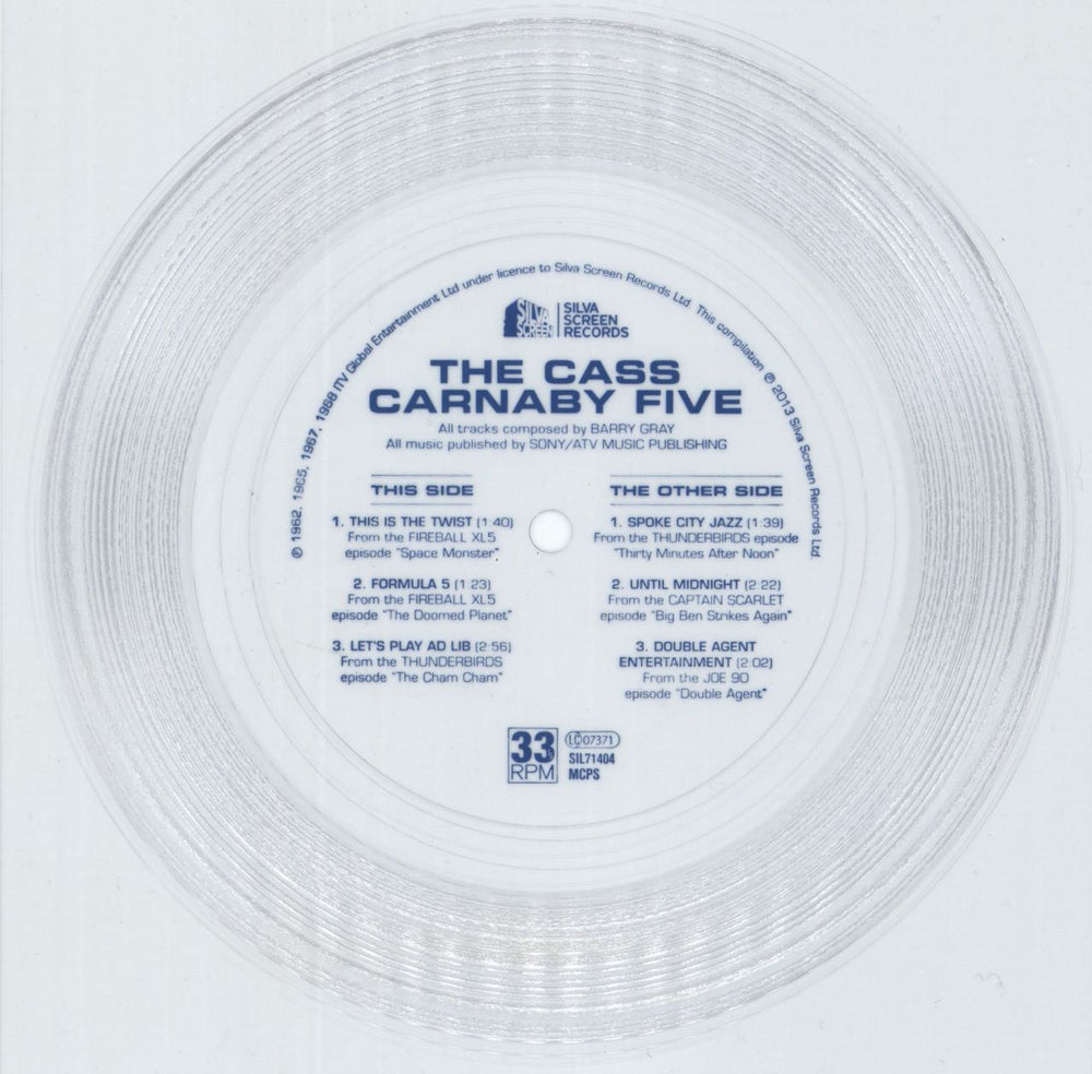 Thunderbirds The Cass Carnaby Five - RSD UK 7" vinyl single (7 inch record / 45) UDB07TH583273