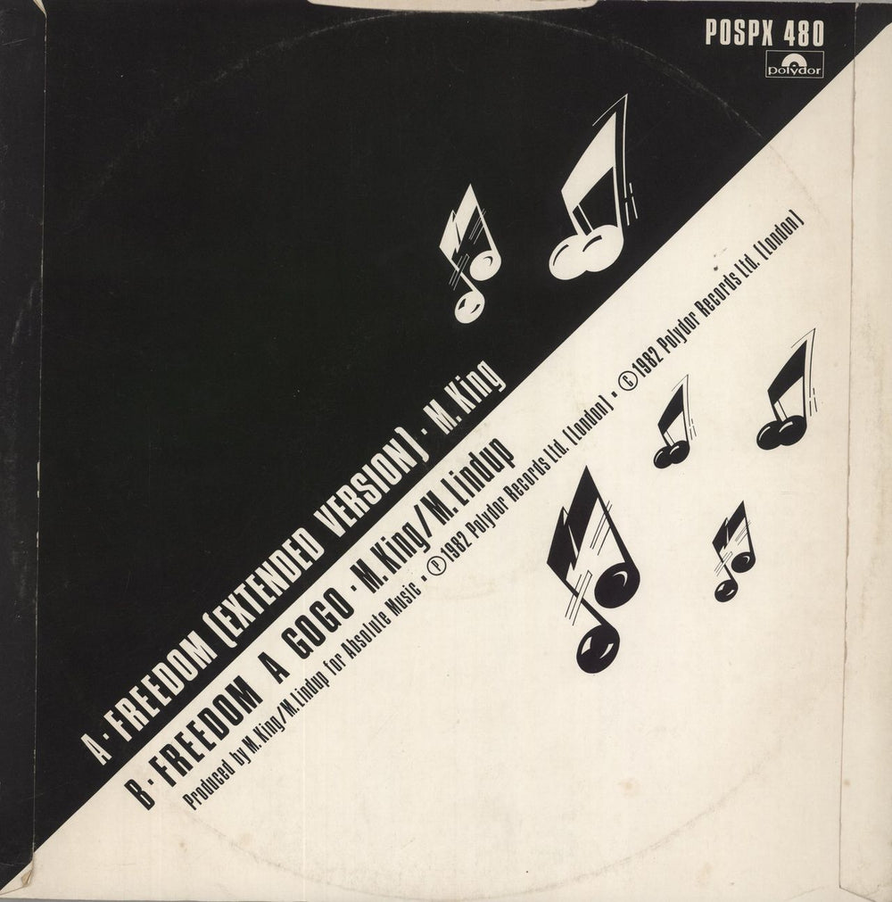 Thunderthumbs & The Toetsenman Freedom - EX UK 12" vinyl single (12 inch record / Maxi-single)