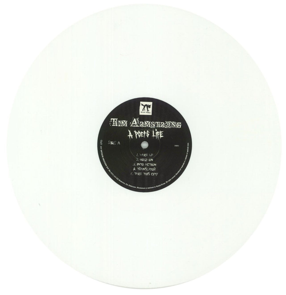 Tim Armstrong A Poet's Life - White Vinyl - RSD 2022 UK vinyl LP album (LP record) TXMLPAP866468