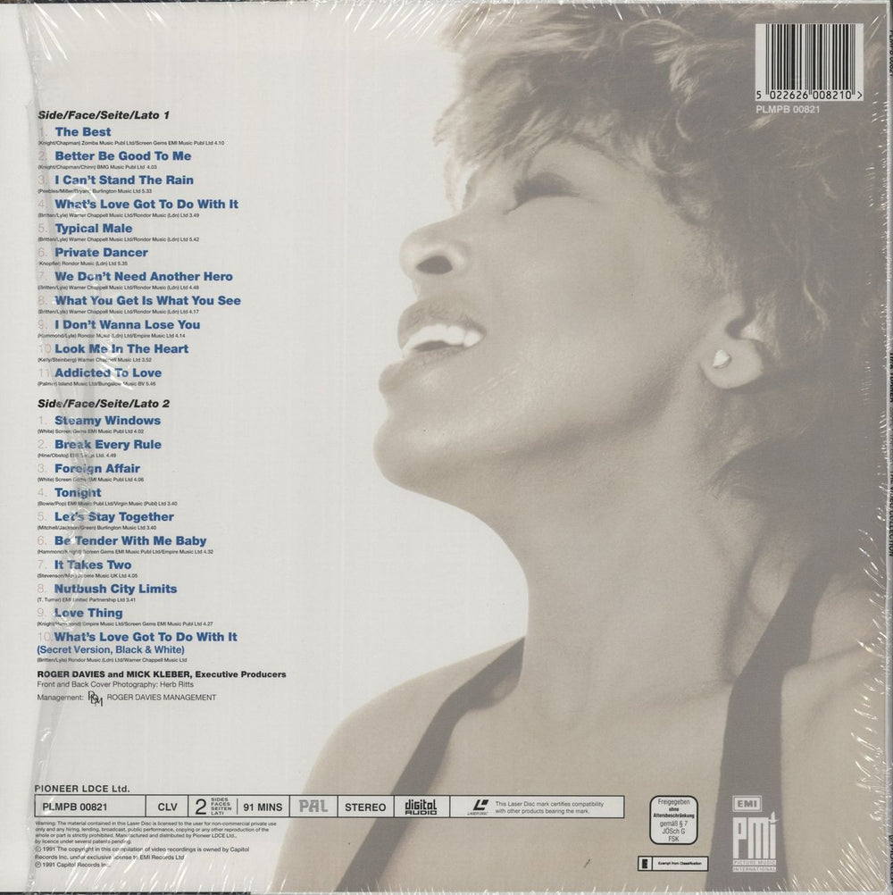 Tina Turner Simply The Best - Shrink UK laserdisc / lazerdisc 5022626008210