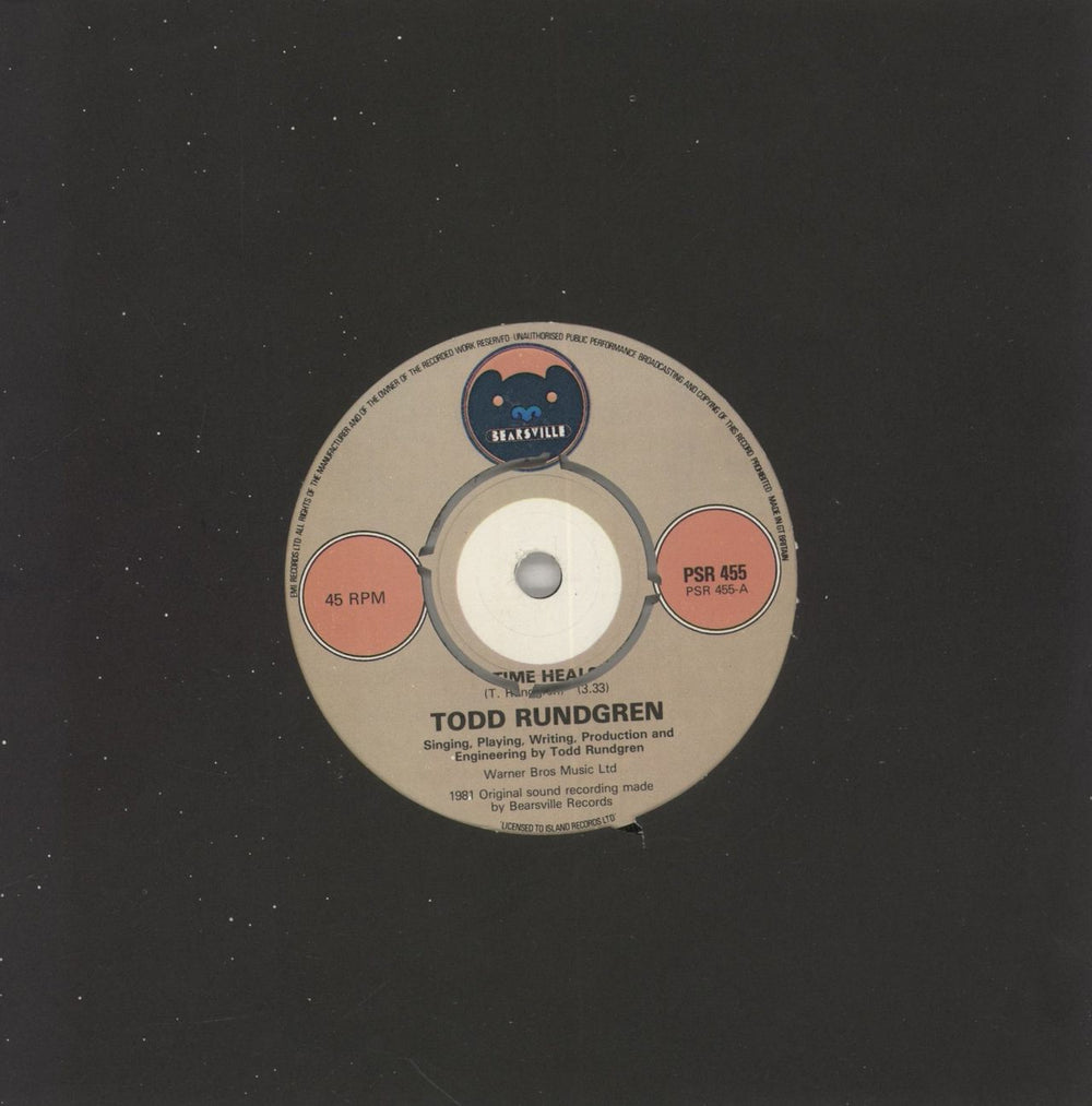 Todd Rundgren Healing + 7" UK vinyl LP album (LP record)