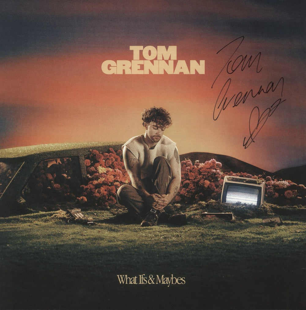 Tom Grennan What Ifs & Maybes - Cream Vinyl + Autographed Sleeve UK vinyl LP album (LP record) 19658749731