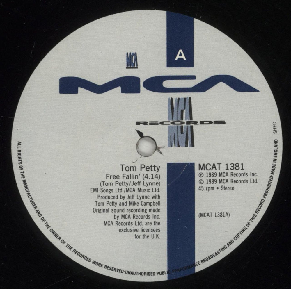 Tom Petty & The Heartbreakers Free Fallin' UK 12" vinyl single (12 inch record / Maxi-single) PET12FR187664