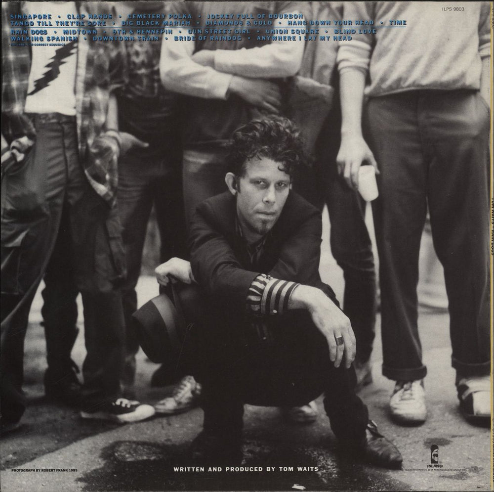 Tom Waits Rain Dogs - 1st - price stickered p/s UK vinyl LP album (LP record) 042282638212