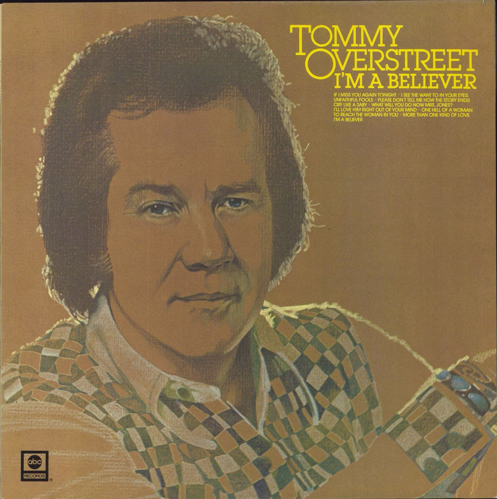 Tommy Overstreet I'm A Believer UK vinyl LP album (LP record) ABCL5112