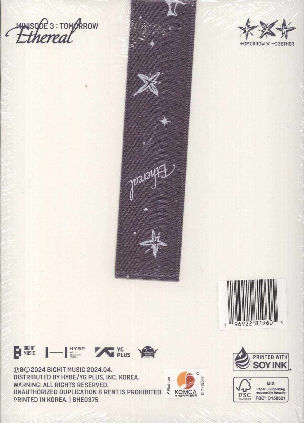 Tomorrow X Together minisode 3: TOMORROW - Sealed South Korean CD Single Box Set 196922819605