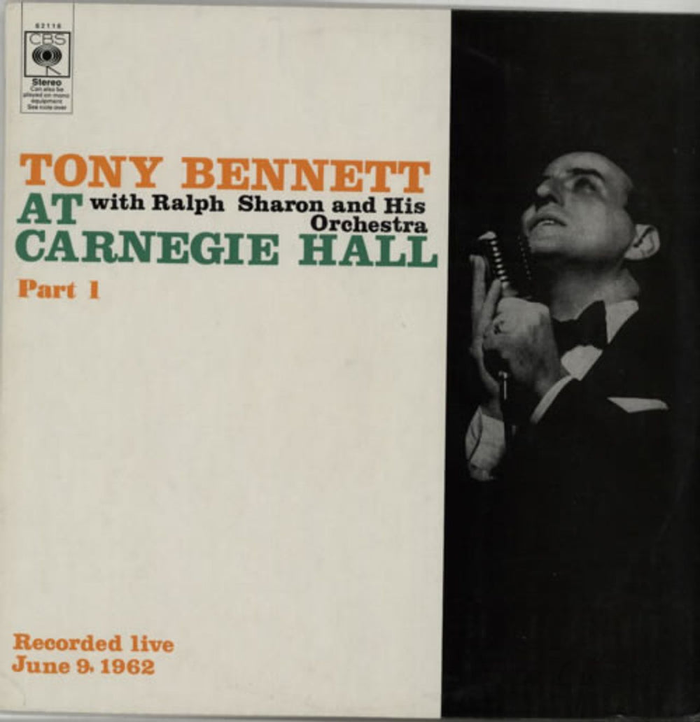 Tony Bennett At Carnegie Hall - Parts 1 & 2 UK 2-LP vinyl record set (Double LP Album) SBPG62116/7