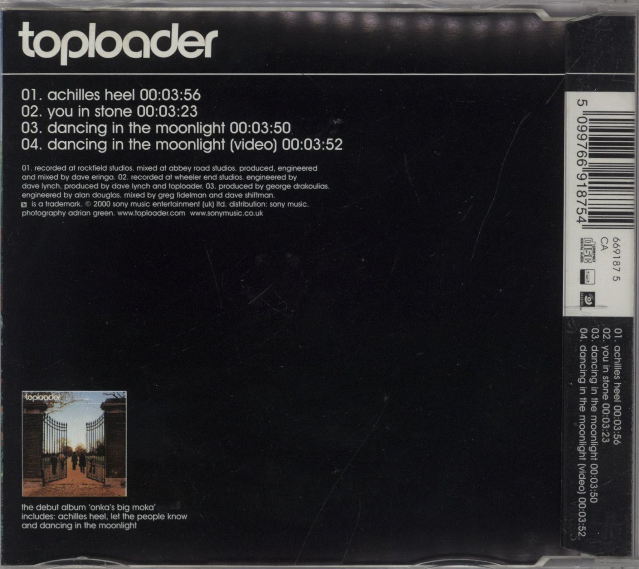 Toploader Achilles Heel UK CD single (CD5 / 5\") 5099766918754