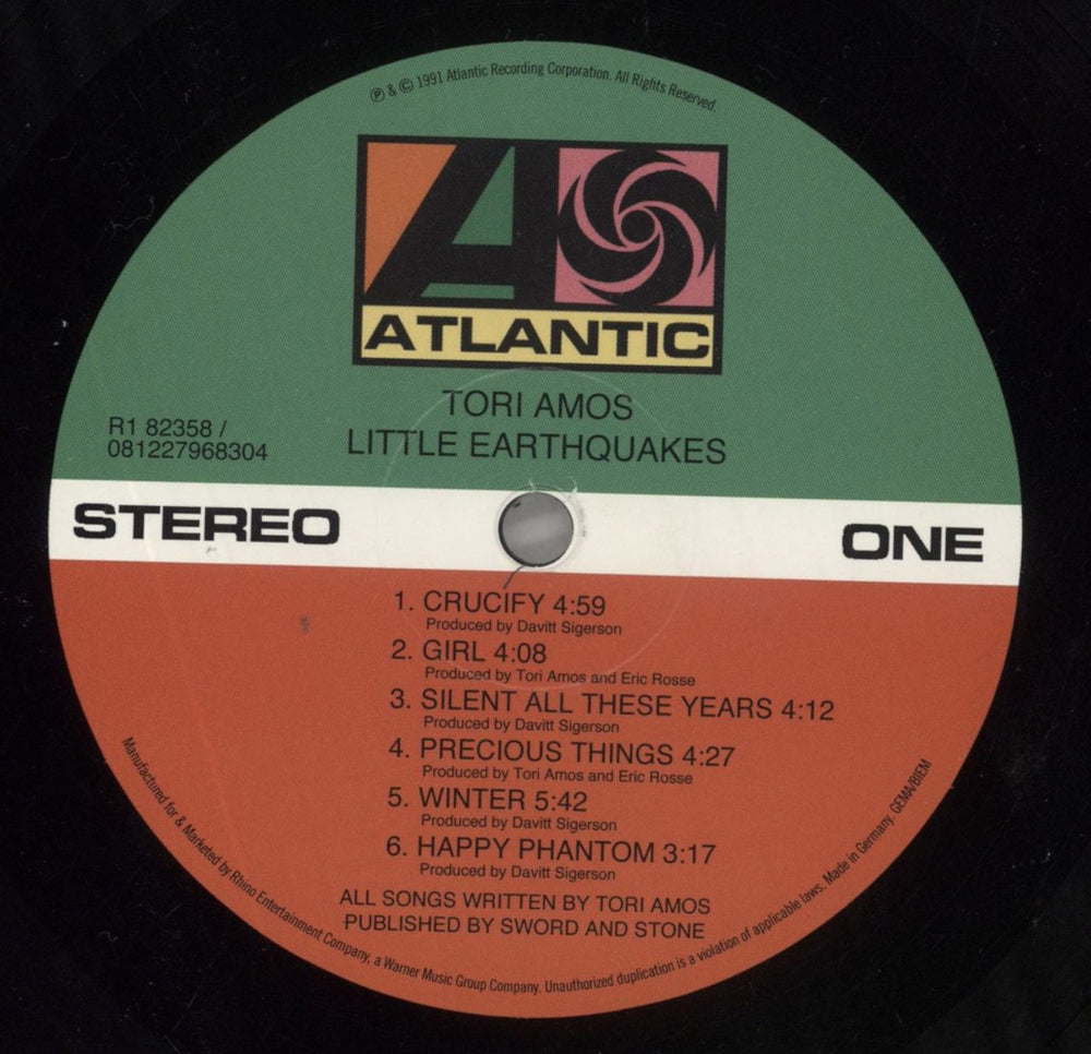 Tori Amos Little Earthquakes - 180 Gram Vinyl UK vinyl LP album (LP record) TORLPLI857848