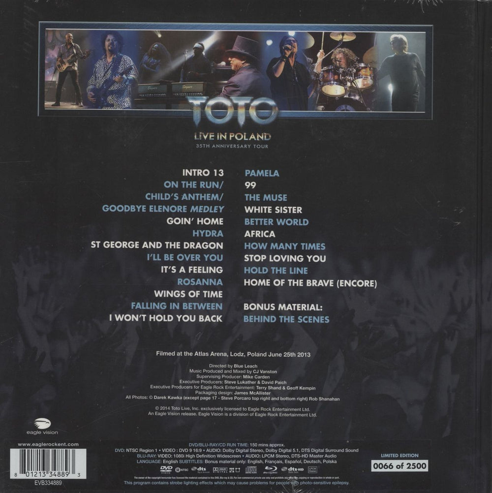 Toto 35th Anniversary - Live In Poland US 4-CD album set 5034504103078