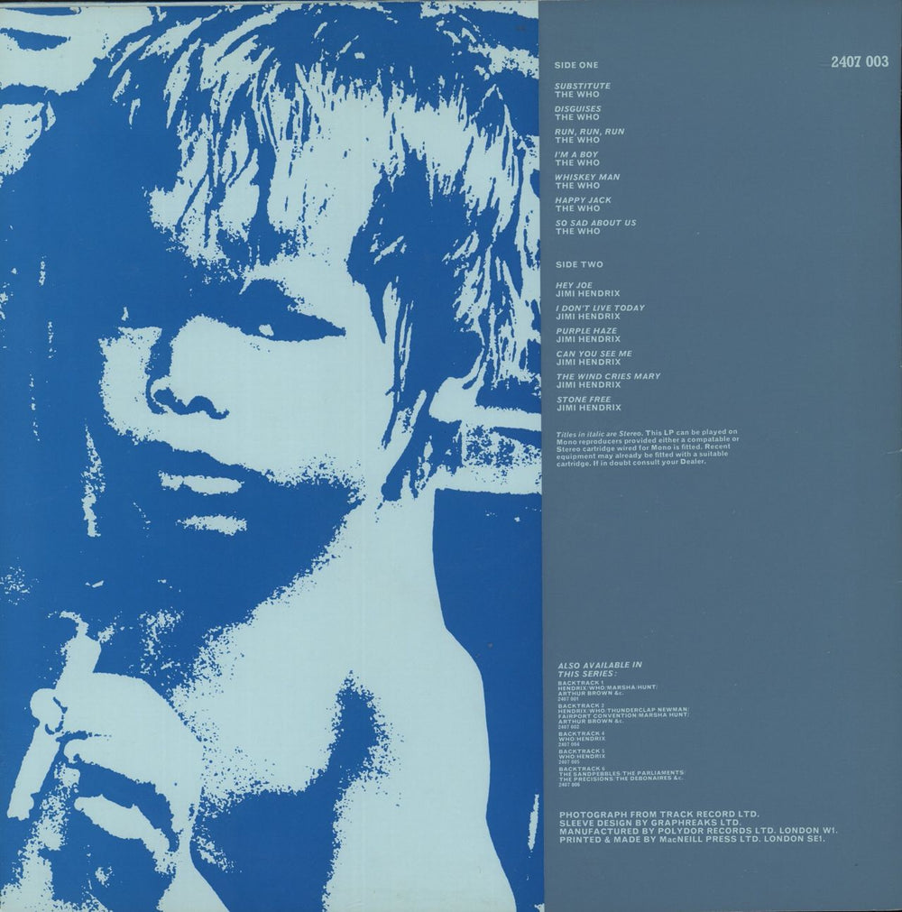 Track Records Backtrack 3 UK vinyl LP album (LP record)