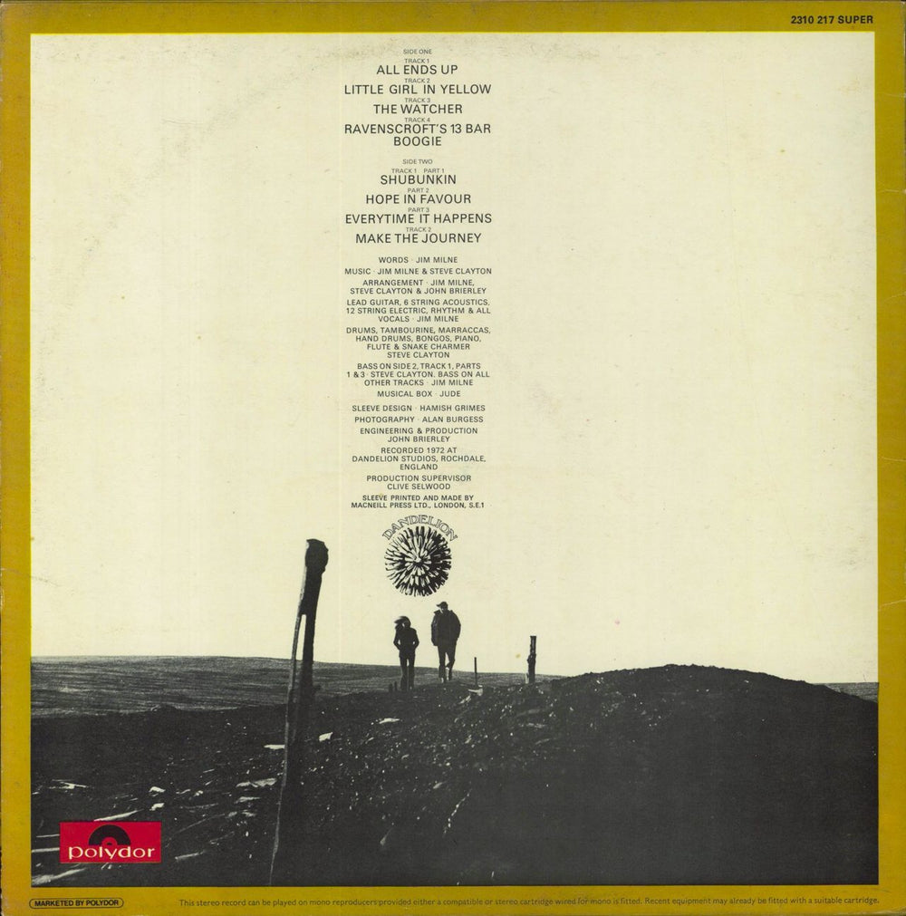 Tractor Tractor - 1st - VG UK vinyl LP album (LP record)