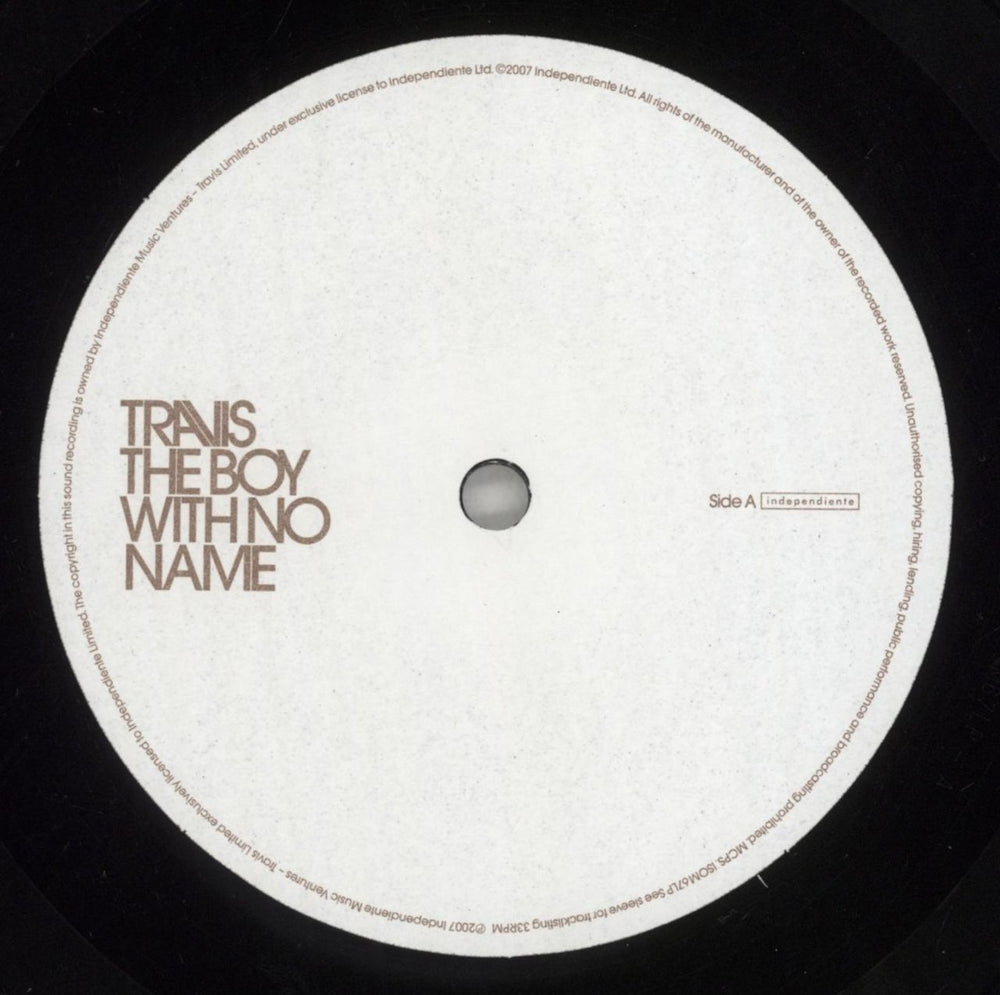 Travis (90s) The Boy With No Name + Single-Sided 7" - Opened shrink UK vinyl LP album (LP record) RVSLPTH857933
