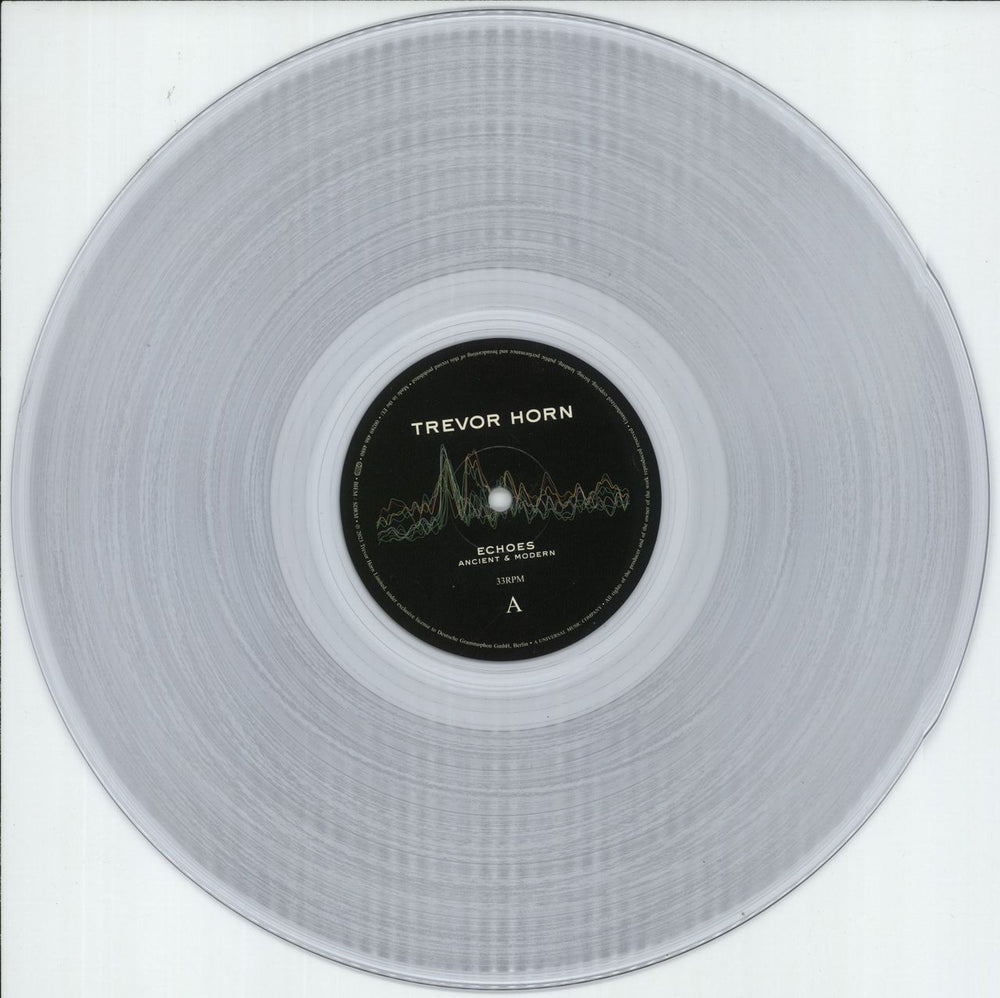 Trevor Horn Echoes: Ancient & Modern - Clear Vinyl UK vinyl LP album (LP record) Y2HLPEC874458