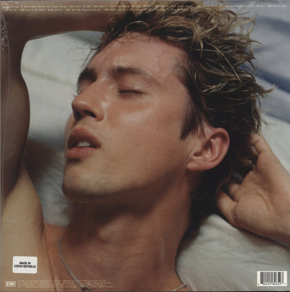 Troye Sivan Something To Give Each Other - Orange Vinyl + Autographed Postcard UK vinyl LP album (LP record) 602455826541