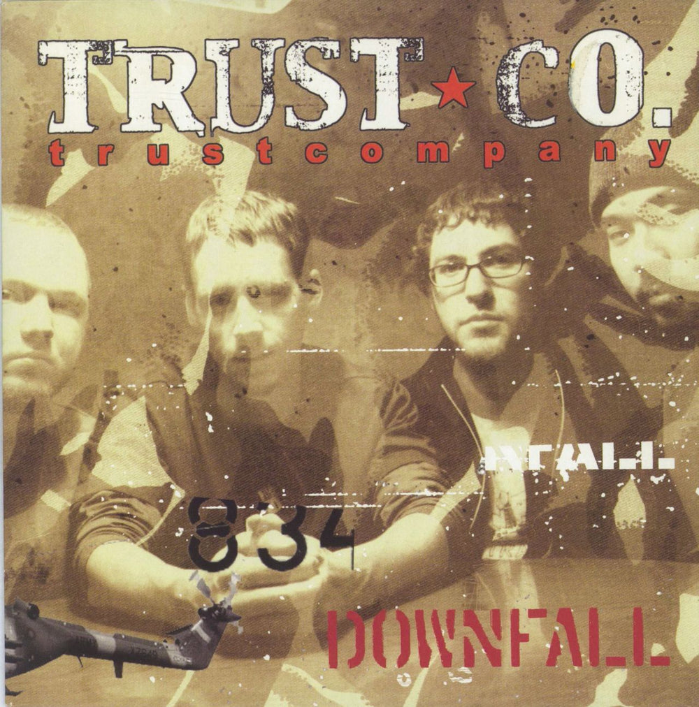 Trust Company Downfall - Red Vinyl UK 7" vinyl single (7 inch record / 45) 4978077