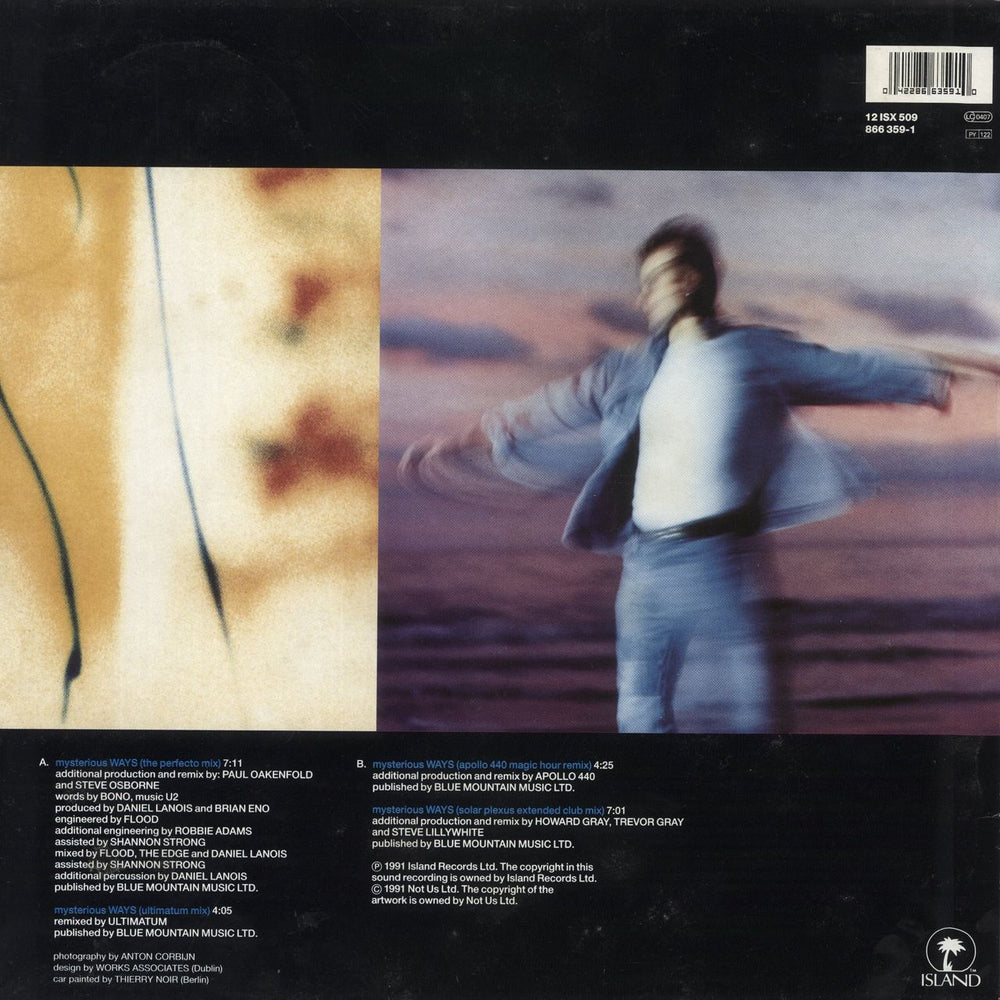 U2 Mysterious Ways UK 12" vinyl single (12 inch record / Maxi-single) 042286635910