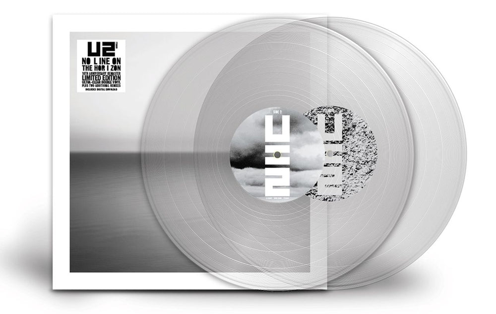 U2 No Line On The Horizon - 180gm Ultra-Clear Vinyl + Plastic Slipcase UK 2-LP vinyl record set (Double LP Album) 7733839