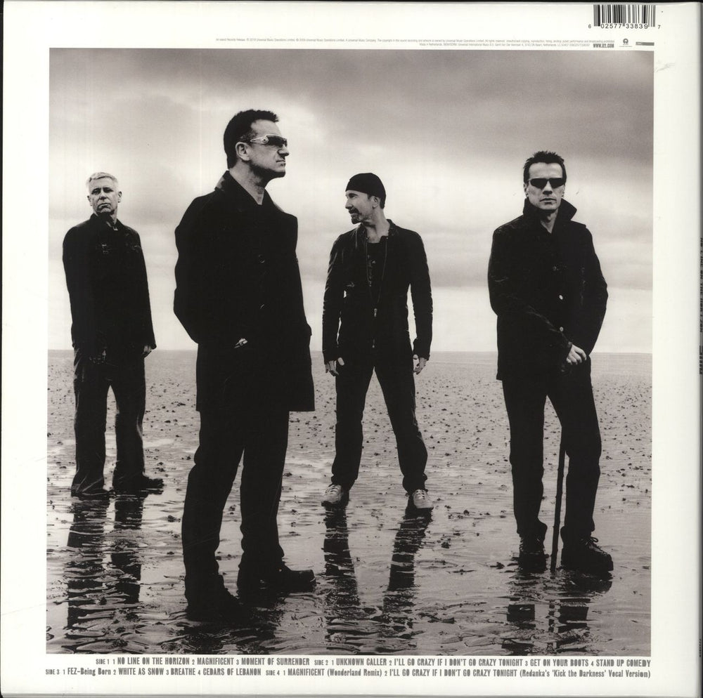 U2 No Line On The Horizon - 180gm Ultra-Clear Vinyl UK 2-LP vinyl record set (Double LP Album) 602577338397