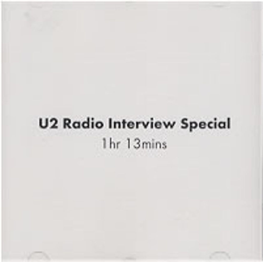U2 Radio Interview Special UK Promo CD-R acetate CD ACETATE