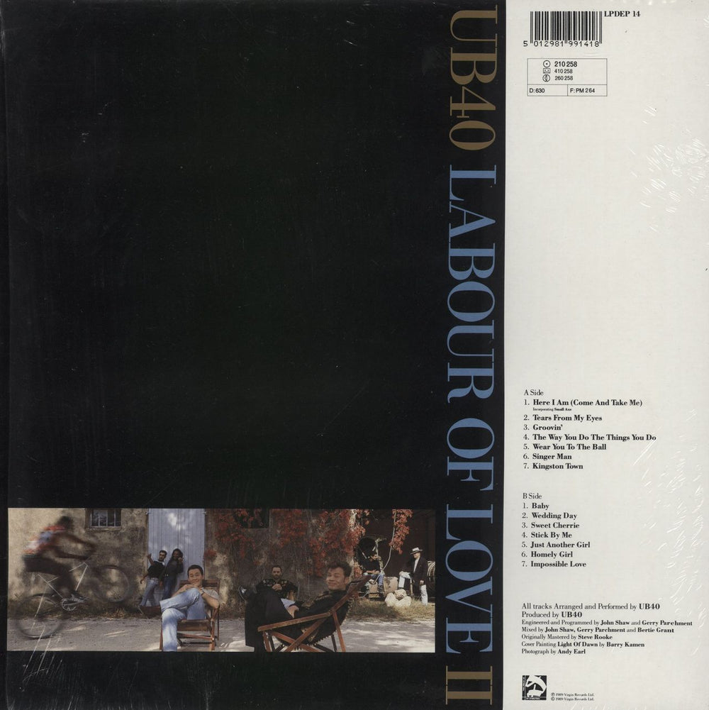 UB40 Labour Of Love II - shrink UK vinyl LP album (LP record) 5012981991418