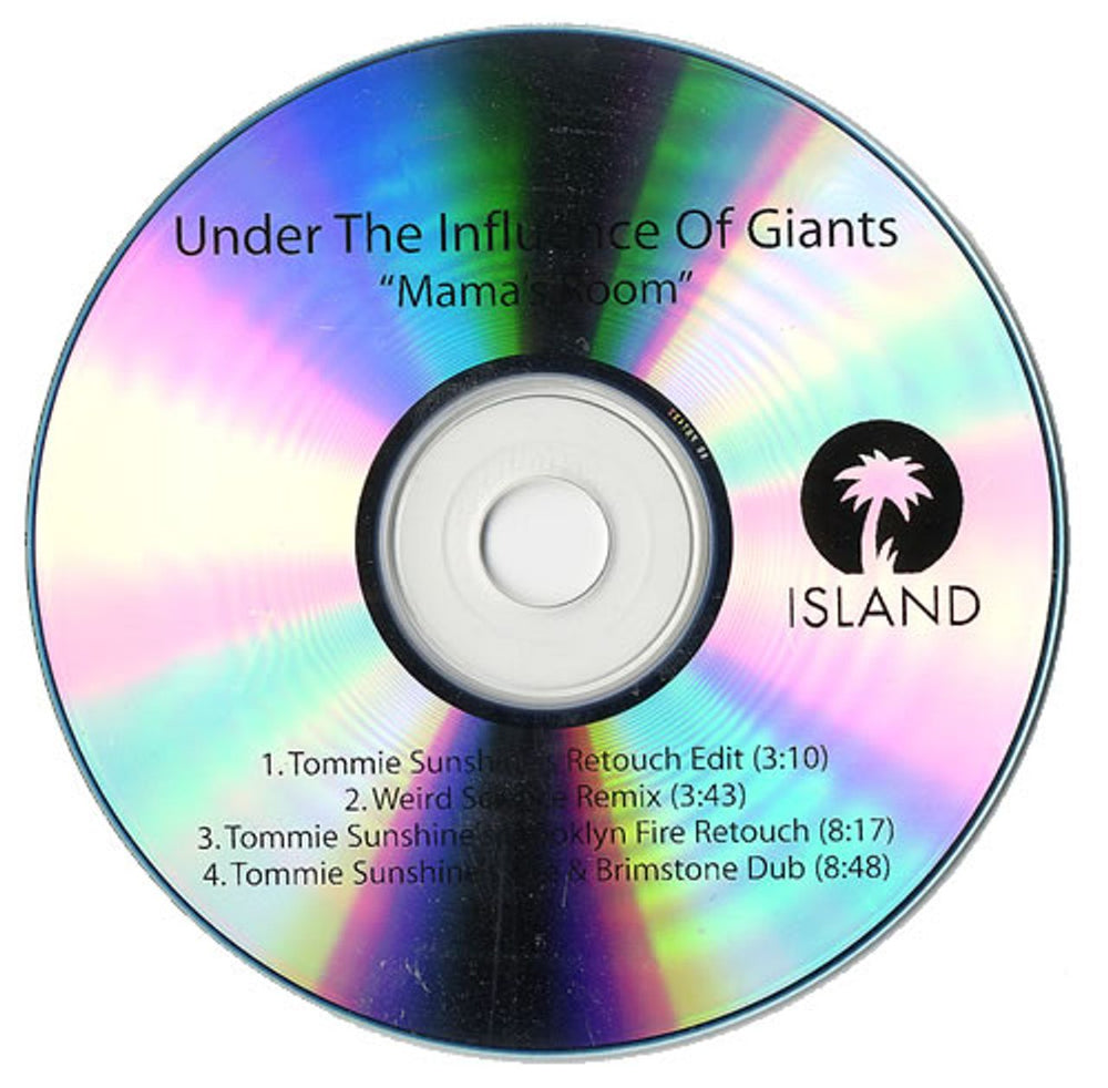 Under the Influence Of Giants Mama's Room - The Mixes Part 2 US Promo CD-R acetate CD-R ACETATE