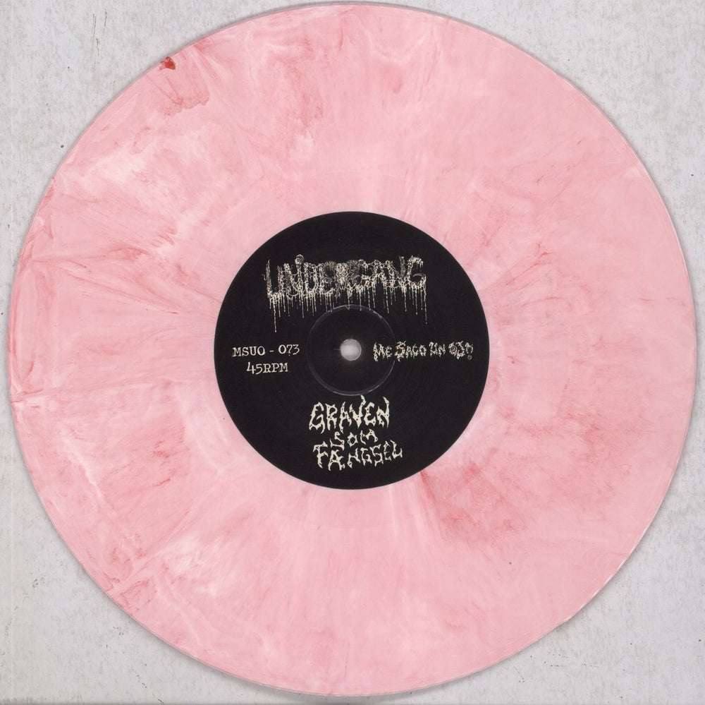 Undergang Graven Som Fængsel - Bloodshot Vinyl UK 10" vinyl single (10 inch record) 43R10GR836952