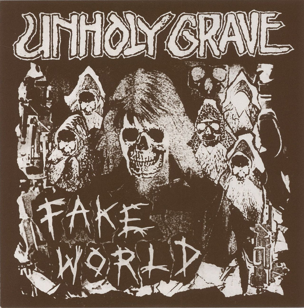 Unholy Grave Fake World US 7" vinyl single (7 inch record / 45) HHR77