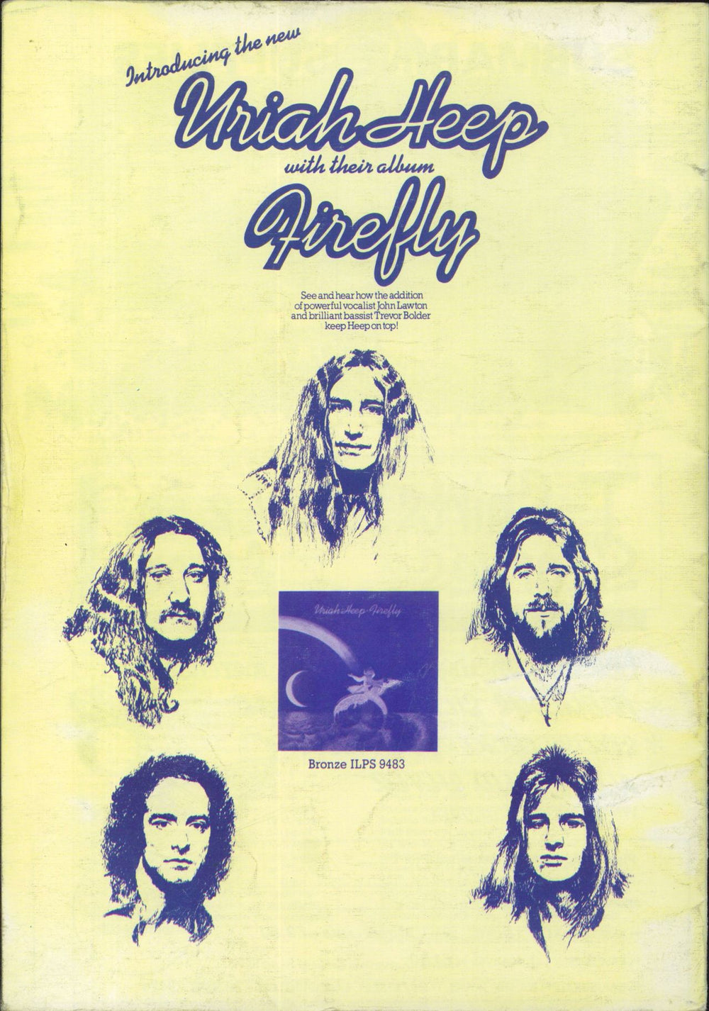 Uriah Heep Firefly Tour 77 UK tour programme