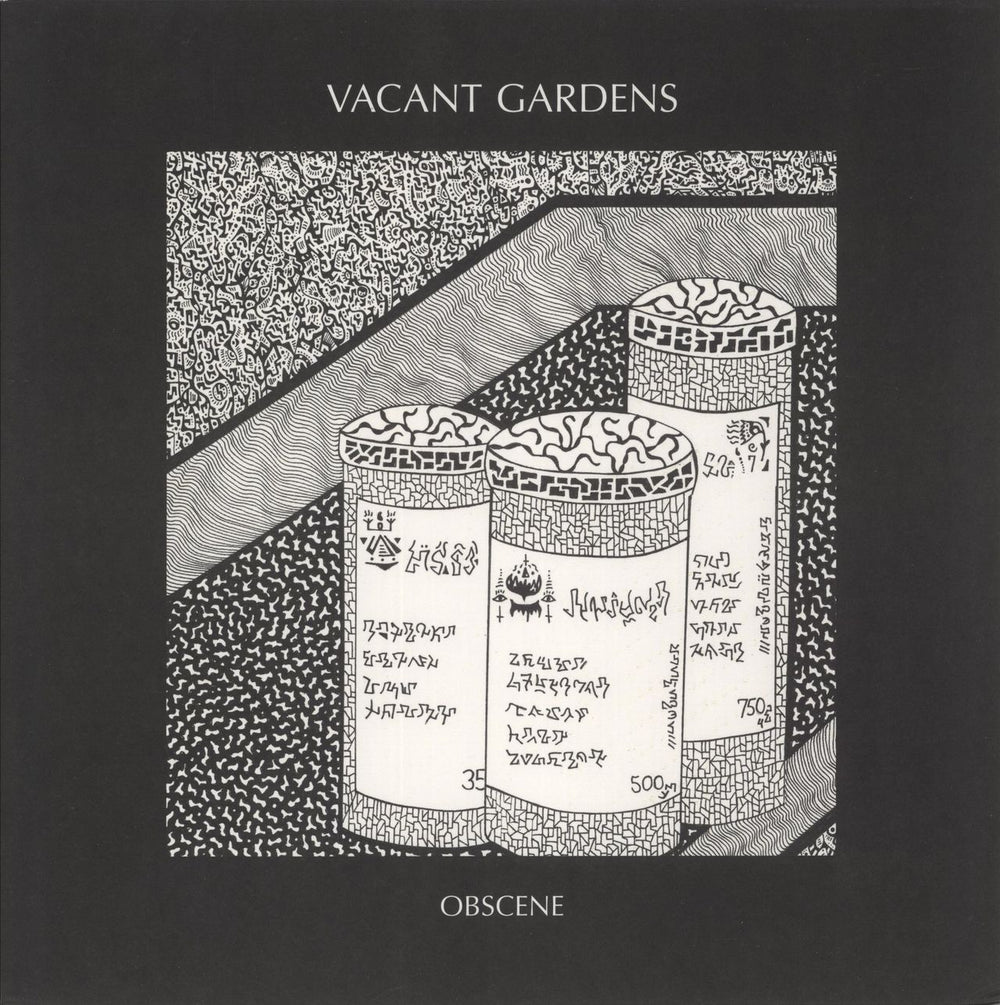 Vacant Gardens Obscene - Clear Vinyl UK vinyl LP album (LP record) TLV147