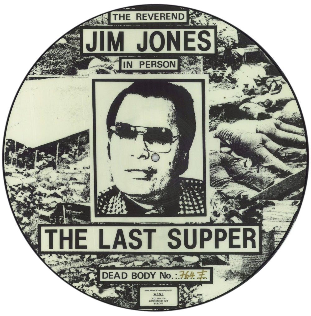 Vagina Dentata Organ The Last Supper UK picture disc LP (vinyl picture disc album) WSNS002