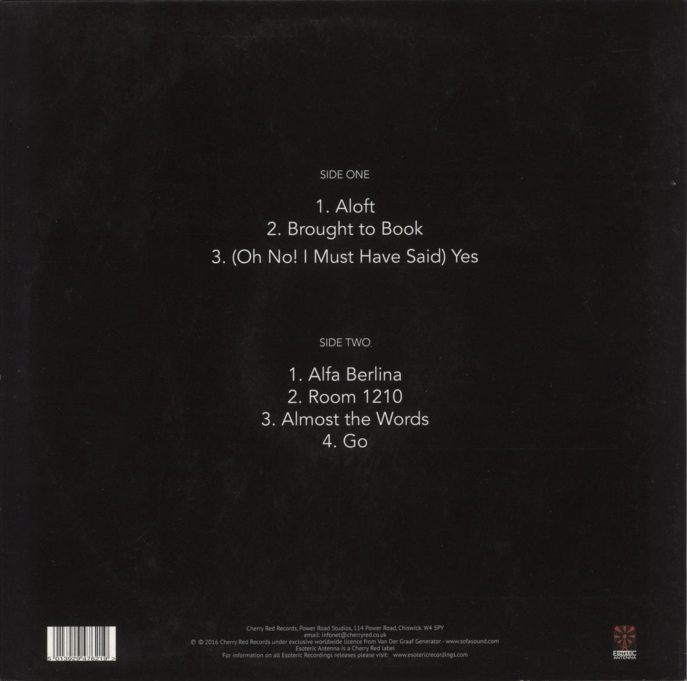 Van Der Graaf Generator Do Not Disturb - 180 Gram Vinyl UK vinyl LP album (LP record) 5013929476219