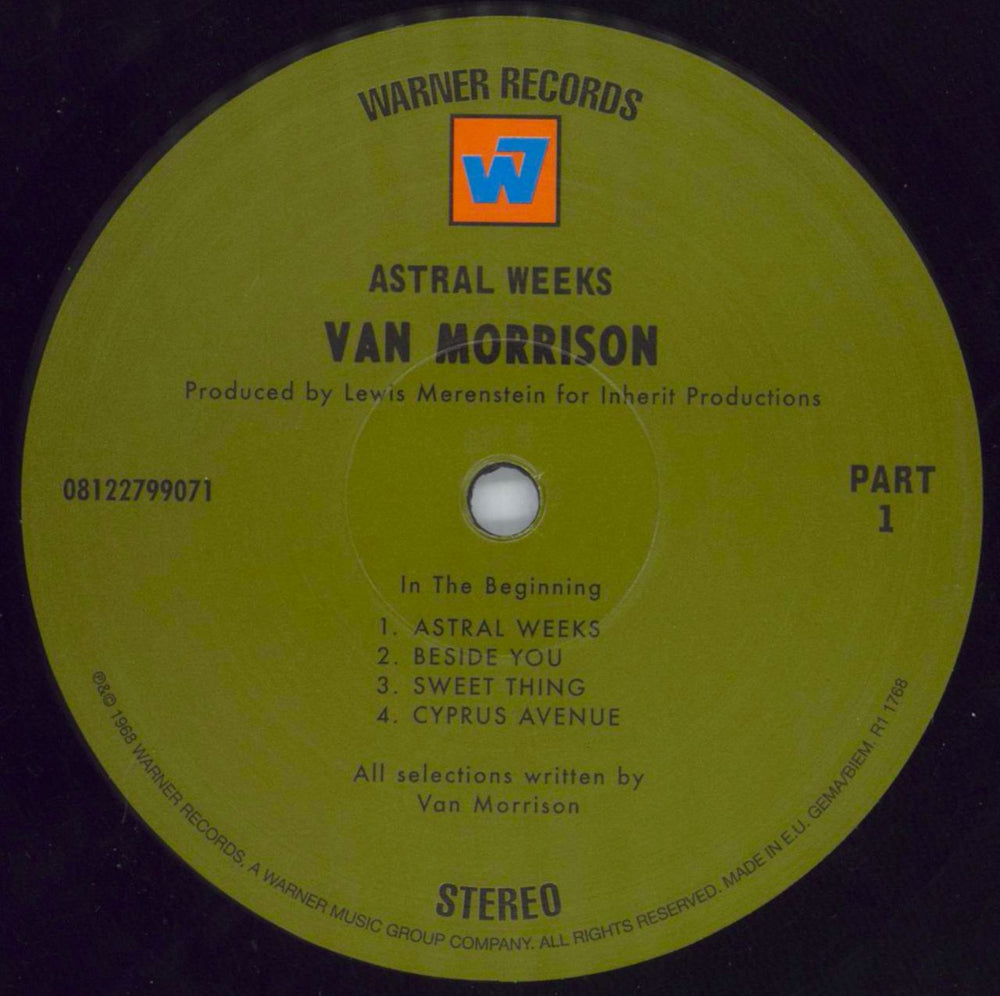 Van Morrison Astral Weeks - 180 Gram UK vinyl LP album (LP record) VMOLPAS817062